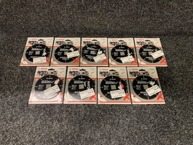 1122881-1 9 pcs Cutting discs 125mm x 22.23mm 2608619284 Bosch