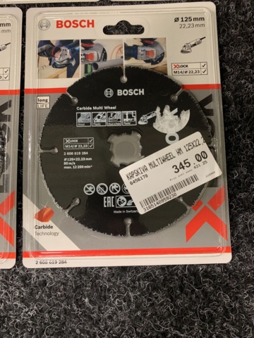1122881-2 9 pcs Cutting discs 125mm x 22.23mm 2608619284 Bosch