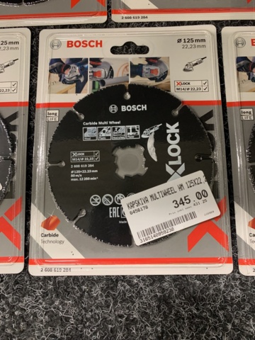 1122881-3 9 pcs Cutting discs 125mm x 22.23mm 2608619284 Bosch