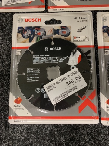 1122881-5 9 pcs Cutting discs 125mm x 22.23mm 2608619284 Bosch