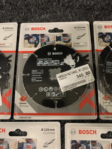 1122881-9 9 pcs Cutting discs 125mm x 22.23mm 2608619284 Bosch