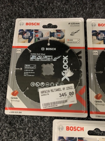 1122881-6 9 pcs Cutting discs 125mm x 22.23mm 2608619284 Bosch