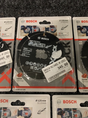1122881-8 9 pcs Cutting discs 125mm x 22.23mm 2608619284 Bosch