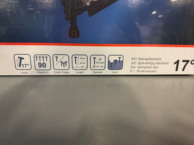 1123151-3 Nail gun Basso A17/90-F4 17°, rod band