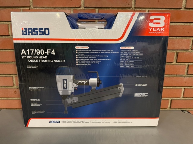 1123151-4 Nail gun Basso A17/90-F4 17°, rod band