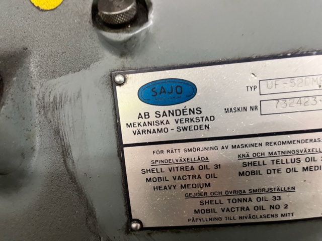 1061937-12 Metallfräs Sajo  VRF 52 M