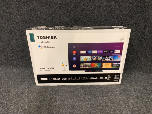 1119294-3 43" 4K QLED Android™ Smart TV with built-in Chromecast Toshiba 43QA7D63DG