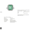 1123633-7 Ring 14K White Gold with Emerald and Diamonds