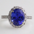 1123635-2 Ring 14K White Gold with Tanzanite and Diamonds