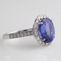 1123635-3 Ring 14K White Gold with Tanzanite and Diamonds