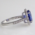 1123635-4 Ring 14K White Gold with Tanzanite and Diamonds