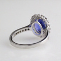 1123635-5 Ring 14K White Gold with Tanzanite and Diamonds