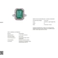 1123636-6 Ring 14K White Gold with Emerald and Diamonds
