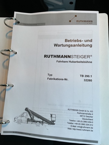 1061994-48 Mercedes-Benz Sprinter 314 CDI RWD Chassis 2.2 CDI with Ruthmann Lift TB 290