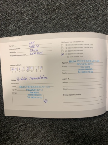 1123961-58 Volvo V60 T3 Manual, 150hp Momentum 2012