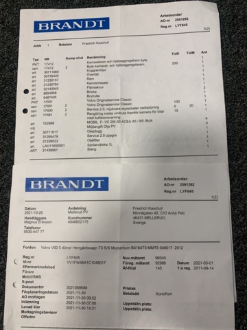 1123961-63 Volvo V60 T3 Manual, 150hp Momentum 2012