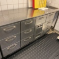 1085884-1 Cooler with 10 drawers & stainless steel workbench