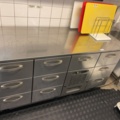 1085884-2 Cooler with 10 drawers & stainless steel workbench