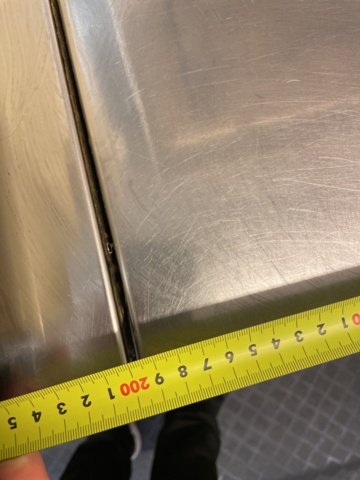 1085884-8 Cooler with 10 drawers & stainless steel workbench