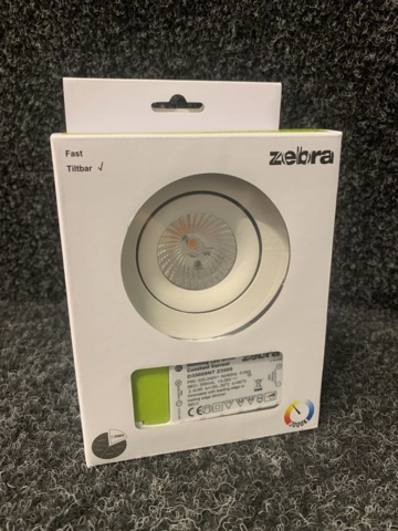1123600-2 6 pc Downlight Light Complete 6.5W LED, Zebra