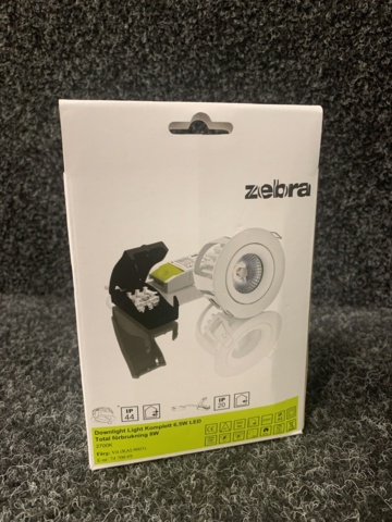1123872-6 6 pc Downlight Light Complete 6.5W LED, Zebra