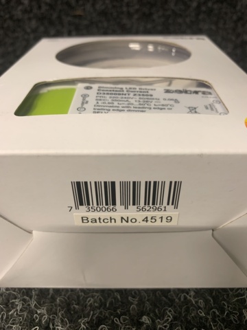 1123872-7 6 pc Downlight Light Complete 6.5W LED, Zebra