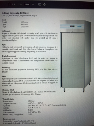1124237-7 New Coolpart refrigerator Line 650