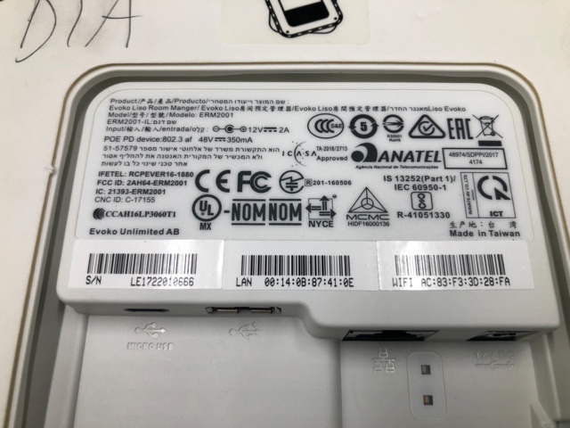1124481-3 Evoko room booking panel - Shipping included
