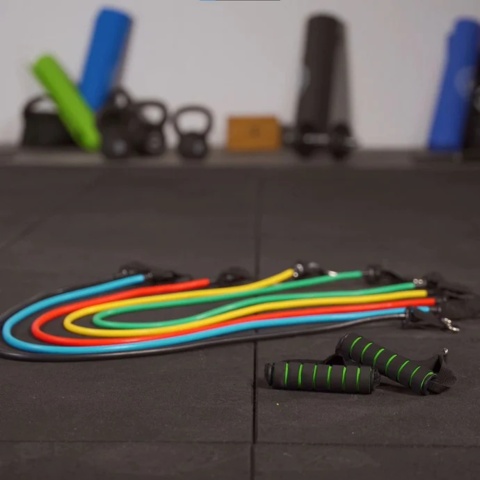 1124835-14 2 pcs. Elastic set with handles - Complete home training PRO