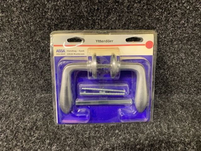 Door handle outer door Assa 1918 - Matt chrome - PS Auction - We value ...