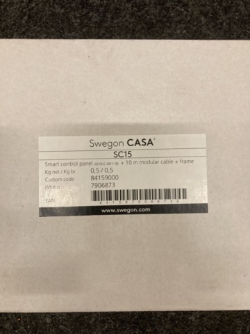 1124643-2 Control panel Smart Swegon CASA SC15