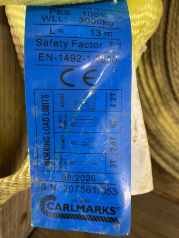 1124687-3 Bandslingor Carlmarks Duplex Webbing 3T x 13M