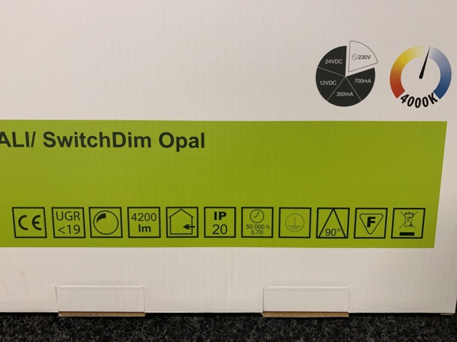 1125339-3 4 LED Panels round 40W 4000lm 3K, Zebra