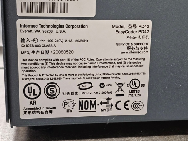 1099297-8 Intermec label printer EasyCoder