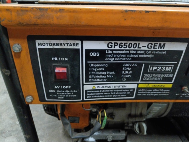 1000082-15 Power plant GP6500L-GEM