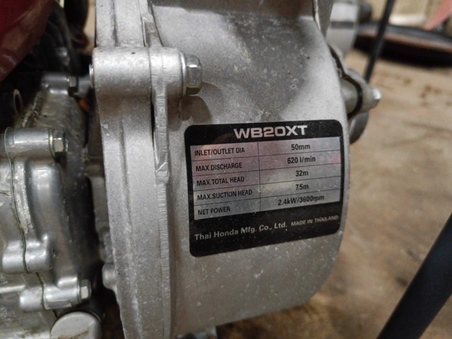 1000105-12 Water pump with accessories Honda WB20XT