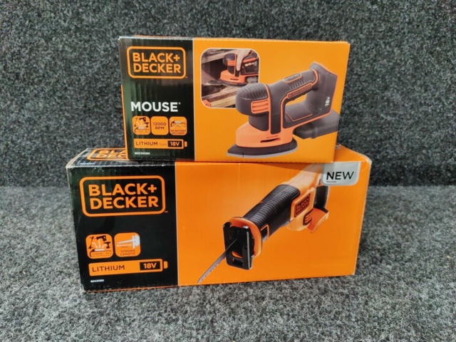 1126335-1 Tigersåg Black & Decker BDCR18N-XJ 18V + Multislip Black & Decker BDCDS18N-XJ Mouse 18V