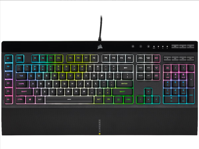 1089895-1 Gaming keyboard Corsair K55 RGB PRO (black)