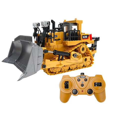 1125417-1 2 bulldozers - radio controlled