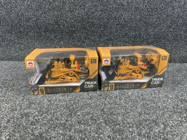 1125417-2 2 bulldozers - radio controlled