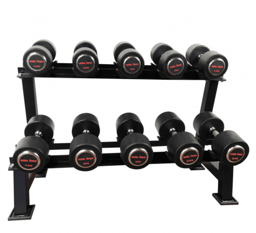 1126531-2 M&F Dumbbells rubberized 14 pcs - 10-35 kg