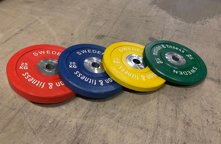 Weight discs 30 colored in cast hub - 10-20kg - PS Auction - We value ...