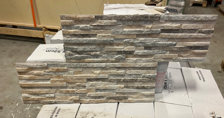 1126891-1 Decorative stone Behobia Beige, 17x57 cm, 21.36 sq.m