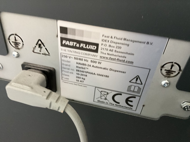 1061998-11 Color mixing machine Fast & fluid HA 480-24 and shaking machine