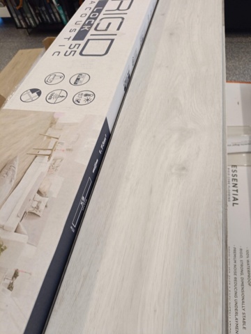 1000173-2 Flooring 34 packages Gerfloor Rigid 55 vinyl clicks Sucre White