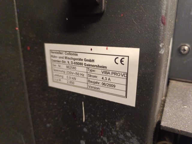 1000181-4 Färgmixer / skakmaskin Collomix VIBA PRO VD - 2009