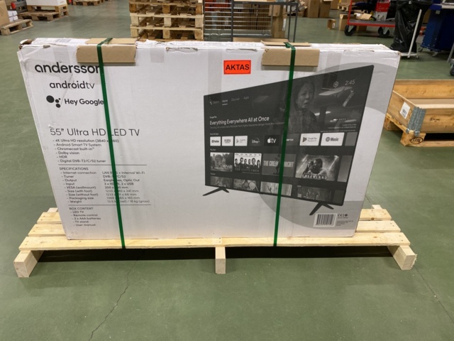 1116364-6 55" 4K LED TV med Android OS och inbyggd Chromecast Andersson LED5546UHDA