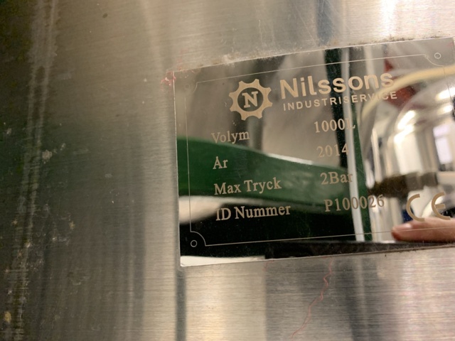 1065276-3 CCV tank Nilssons Industriservice 1000 liters - 2014