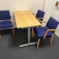 1116817-1 Two Meeting Rooms - Table, Chairs, Whiteboard & Screen