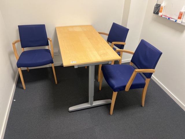 1116817-1 Two Meeting Rooms - Table, Chairs, Whiteboard & Screen